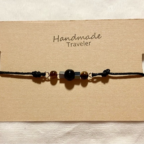 Protection Natural Gemstone Bracelet, adjustable - Picture 1 of 7